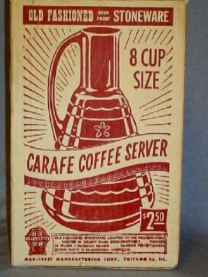 Mar-crest carafe coffee server original box for sale
